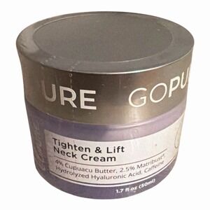 GOPURE Tighten & Lift Neck Cream 1.7oz Cupuacu Butter Hyaluronic Acid SEALED